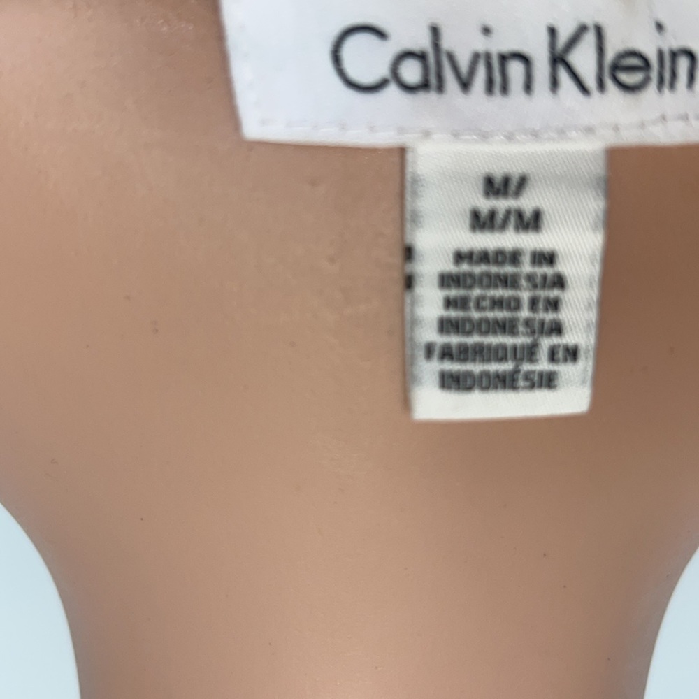 Calvin Klein Tunic Blouse White. Size Medium. - Picture 7 of 10